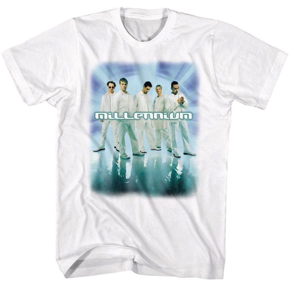 BACKSTREET BOYS-BACKSTREET BOYS MILLENNIUM-WHITE ADULT S/S TSHIRT