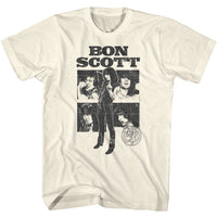 Thumbnail for BON SCOTT-BON SCOTT COLLAGE-NATURAL ADULT S/S TSHIRT