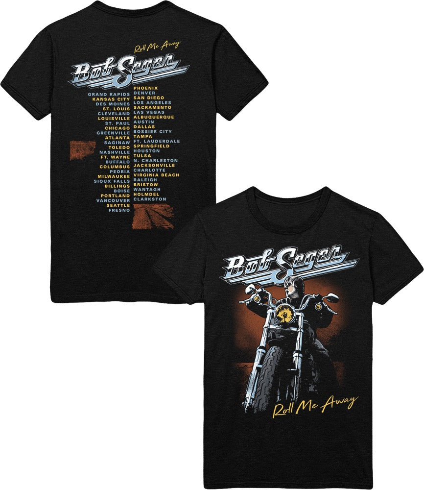 BOB SEGER - ROLL ME AWAY 2-SIDED TSHIRT