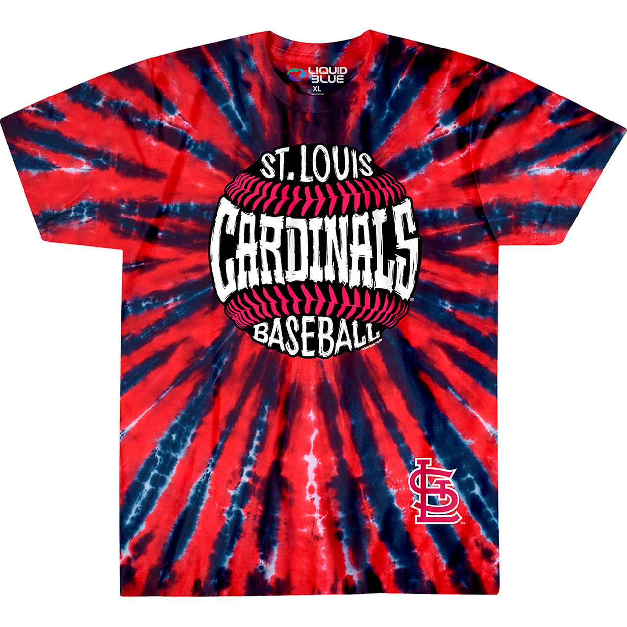 St. Louis Cardinals Burst Tie-Dye T-Shirt