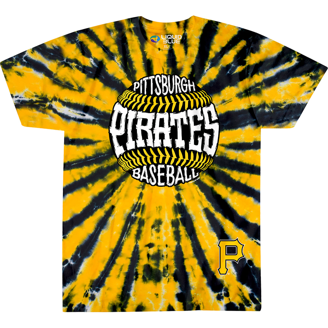 Pittsburgh Pirates Burst Tie-Dye T-Shirt