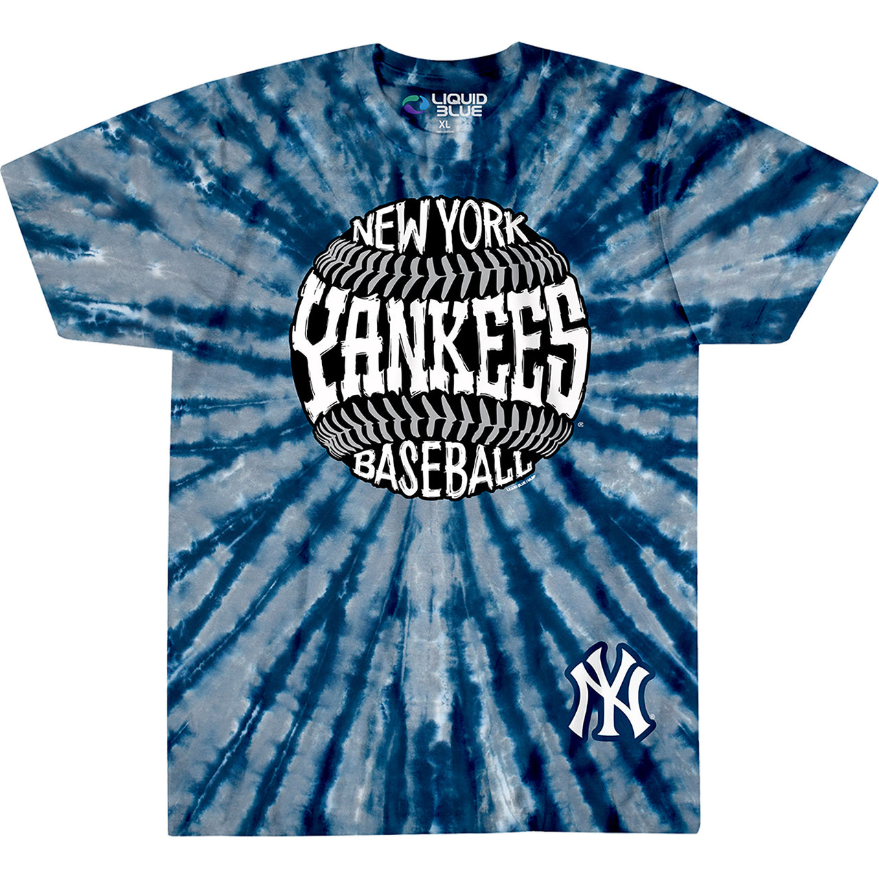 New York Yankees Burst Tie-Dye T-Shirt