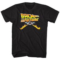 Thumbnail for BACK TO THE FUTURE-BTF CAR-BLACK ADULT S/S TSHIRT