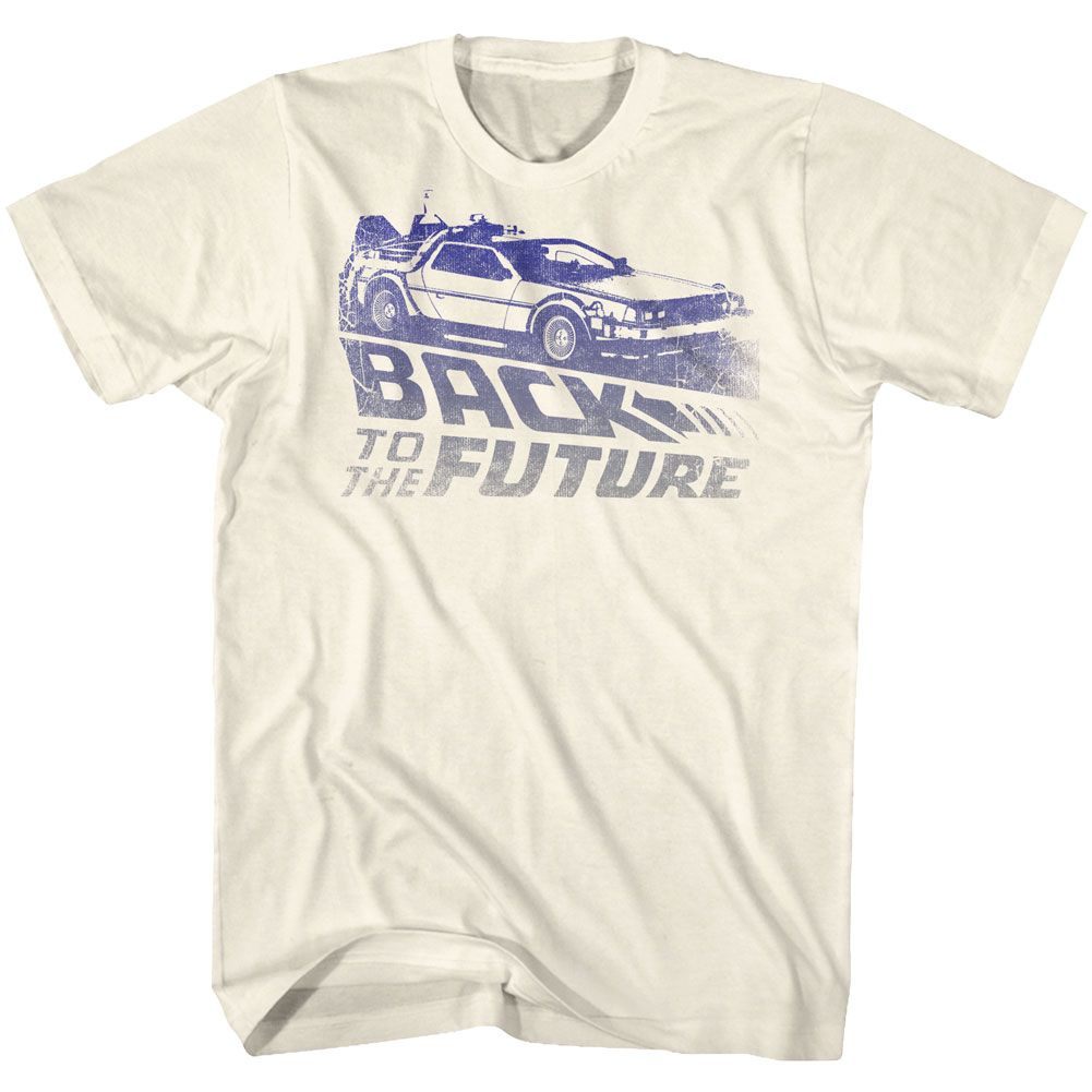 BACK TO THE FUTURE-FUTURE FADE-NATURAL ADULT S/S TSHIRT