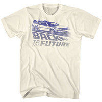Thumbnail for BACK TO THE FUTURE-FUTURE FADE-NATURAL ADULT S/S TSHIRT