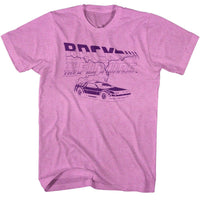 Thumbnail for BACK TO THE FUTURE-FUTURE PURPLE-NEON PURPLE HEATHER ADULT S/S TSHIRT