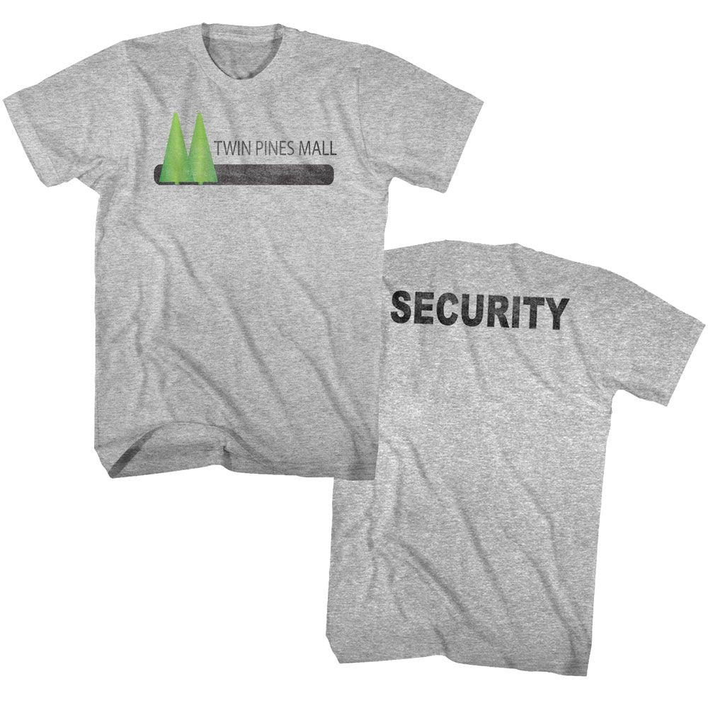 BACK TO THE FUTURE-TWIN PINES-GRAY HEATHER ADULT S/S TSHIRT