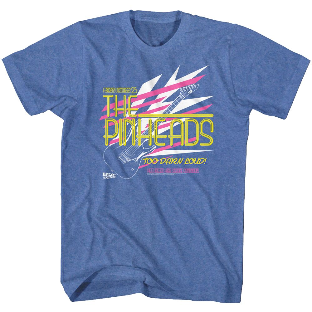 BACK TO THE FUTURE-PINHEAD-ROYAL HEATHER ADULT S/S TSHIRT