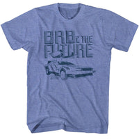 Thumbnail for BACK TO THE FUTURE-BRB2-LIGHT BLUE HEATHER ADULT S/S TSHIRT