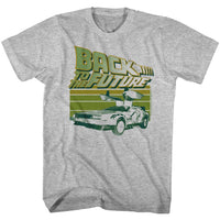 Thumbnail for BACK TO THE FUTURE-GREEN FLIGHT-GRAY HEATHER ADULT S/S TSHIRT