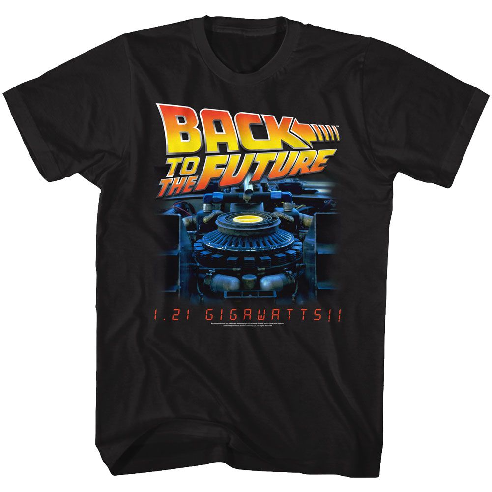 BACK TO THE FUTURE-G SIDE-BLACK ADULT S/S TSHIRT