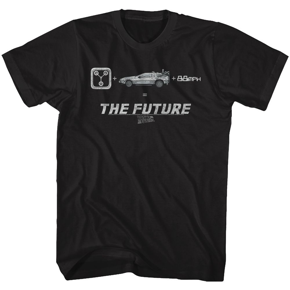 BACK TO THE FUTURE-THE FUTURE-BLACK ADULT S/S TSHIRT