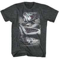 Thumbnail for BACK TO THE FUTURE-HIPSTER TO THE FUTURE-BLACK HEATHER ADULT S/S TSHIRT
