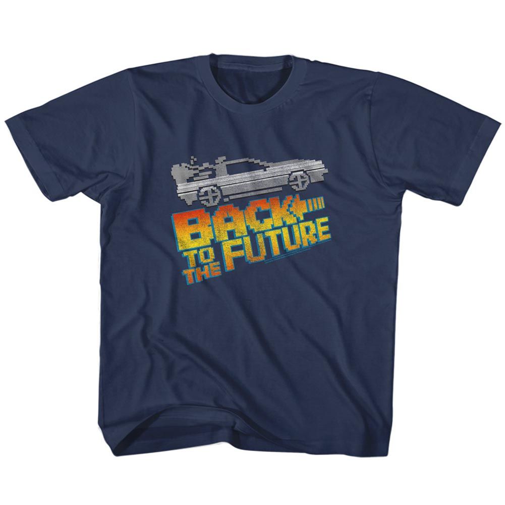 BACK TO THE FUTURE-8BIT TO THE FUTURE-NAVY YOUTH S/S TSHIRT