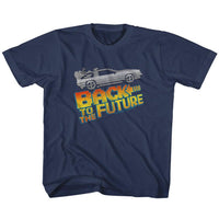 Thumbnail for BACK TO THE FUTURE-8BIT TO THE FUTURE-NAVY TODDLER S/S TSHIRT