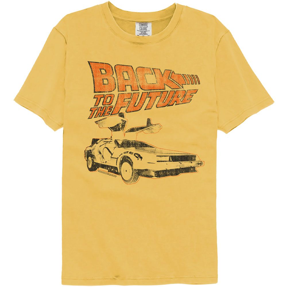 BACK TO THE FUTURE-BTTF MY OTHER RIDE-MUSTARD ADULT S/S COMFORT COLOR TSHIRT