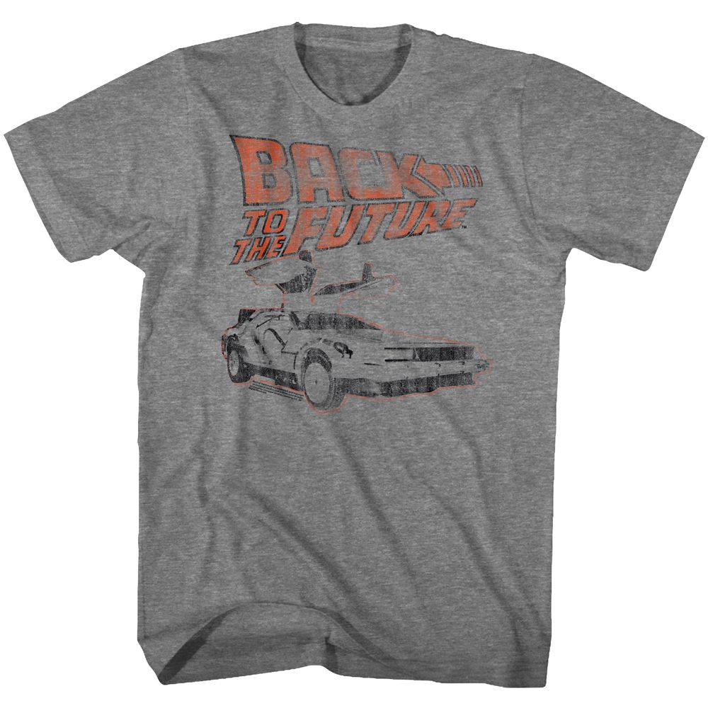 BACK TO THE FUTURE-MY OTHER CAR-GRAPHITE HEATHER ADULT S/S TSHIRT
