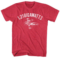 Thumbnail for BACK TO THE FUTURE-THE B TEAM-RED HEATHER ADULT S/S TSHIRT
