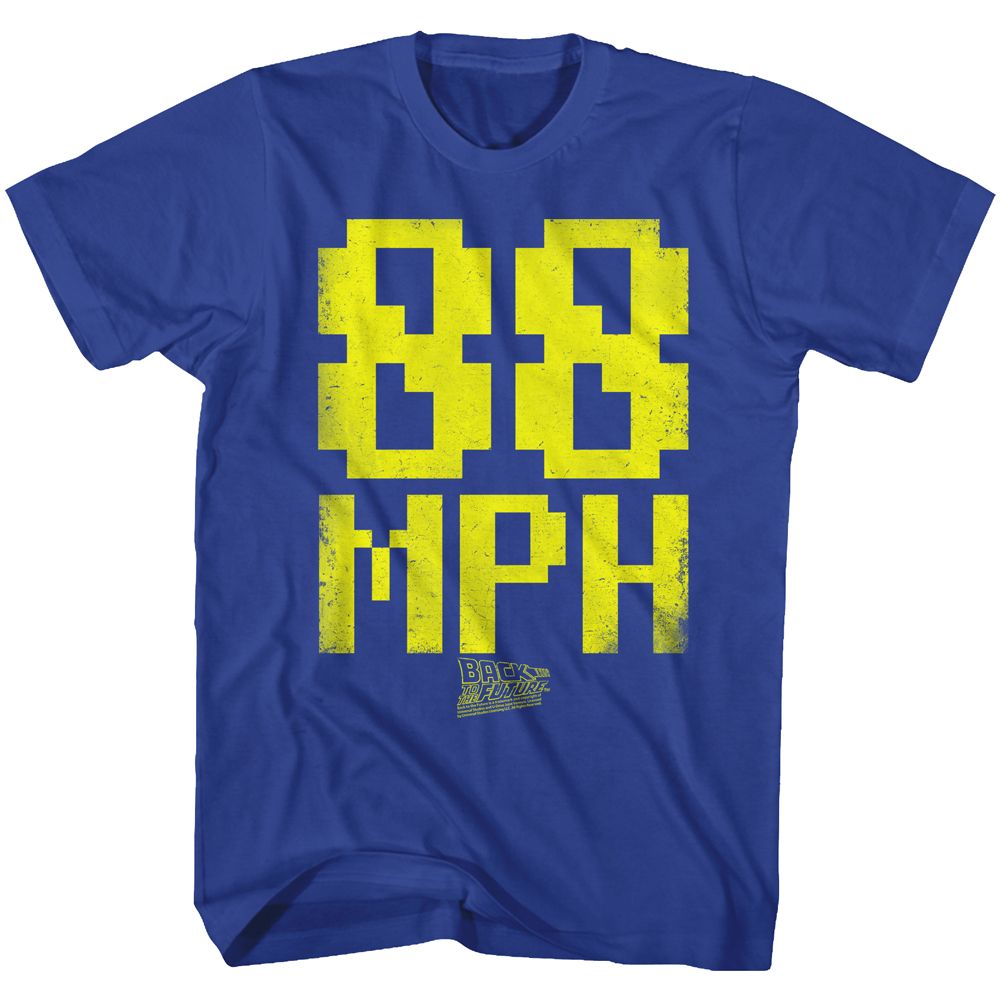 BACK TO THE FUTURE-88MPH-ROYAL ADULT S/S TSHIRT
