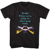 Thumbnail for BACK TO THE FUTURE-NOROADS-BLACK ADULT S/S TSHIRT