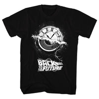 Thumbnail for BACK TO THE FUTURE-WHEEL OF TIME-BLACK ADULT S/S TSHIRT