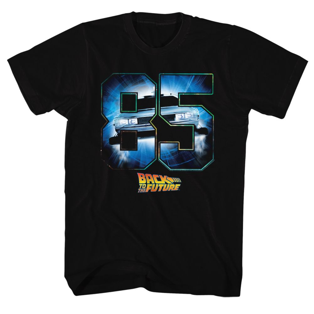 BACK TO THE FUTURE-EIGHTY FIVE-BLACK ADULT S/S TSHIRT