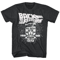 Thumbnail for BACK TO THE FUTURE-VINTAGE CAR-BLACK HEATHER ADULT S/S TSHIRT