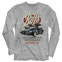 Thumbnail for BACK TO THE FUTURE-BIFFS-GRAY HEATHER ADULT L/S TSHIRT