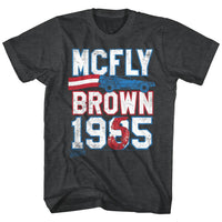 Thumbnail for BACK TO THE FUTURE-MARTY FOR PREZ-BLACK HEATHER ADULT S/S TSHIRT