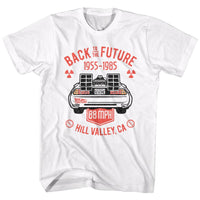 Thumbnail for BACK TO THE FUTURE-VINTAGE DMC BACK-WHITE ADULT S/S TSHIRT