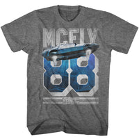 Thumbnail for BACK TO THE FUTURE-MCFLY 88-GRAPHITE HEATHER ADULT S/S TSHIRT