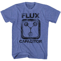 Thumbnail for BACK TO THE FUTURE-FLUX-ROYAL HEATHER ADULT S/S TSHIRT