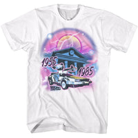 Thumbnail for BACK TO THE FUTURE-AIRBRUSH-WHITE ADULT S/S TSHIRT