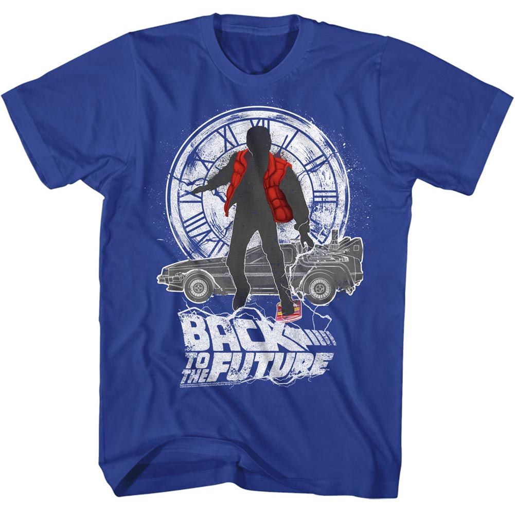 BACK TO THE FUTURE-SILHOUETTE COLLAGE-ROYAL ADULT S/S TSHIRT