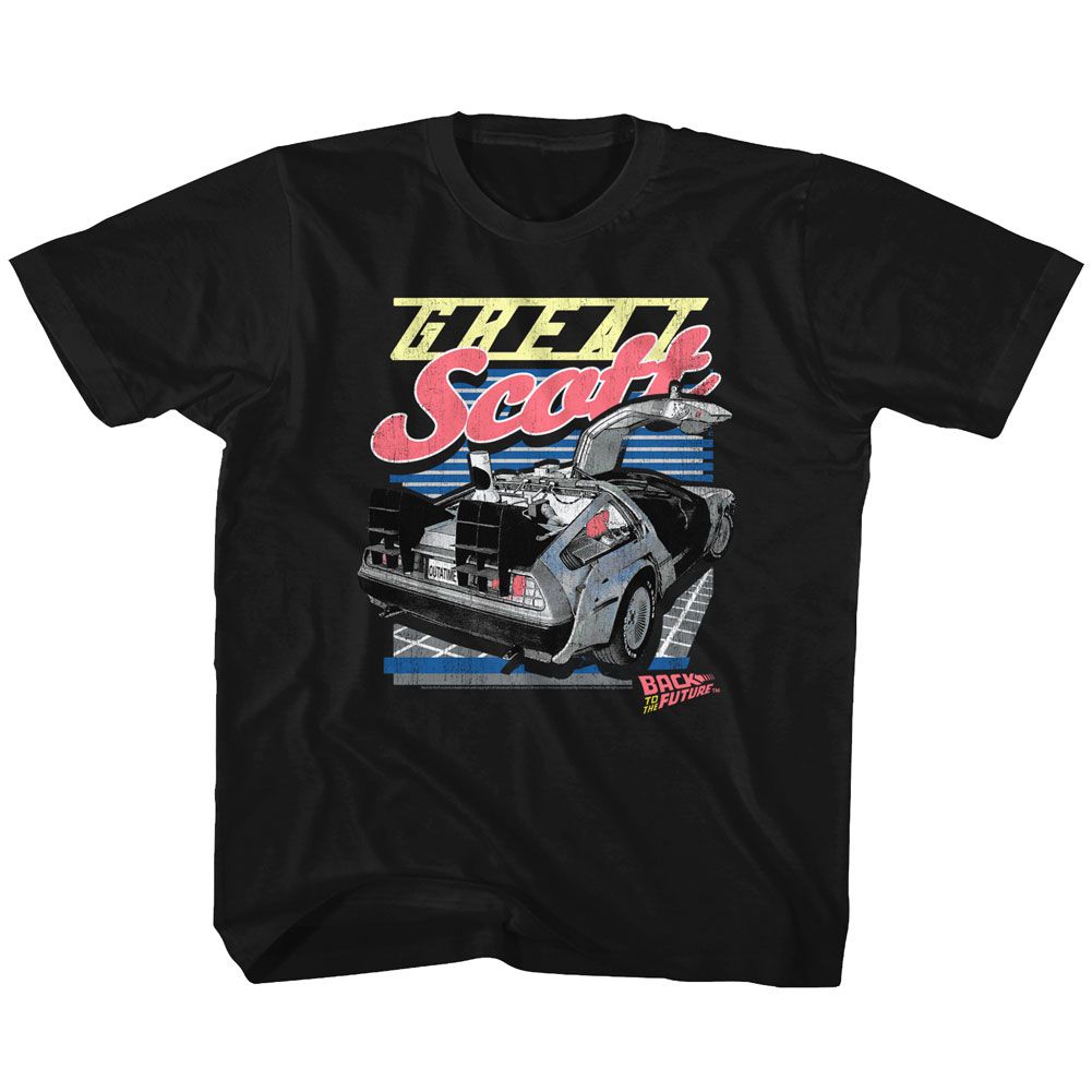 BACK TO THE FUTURE-GREAT SCOTT-BLACK TODDLER S/S TSHIRT