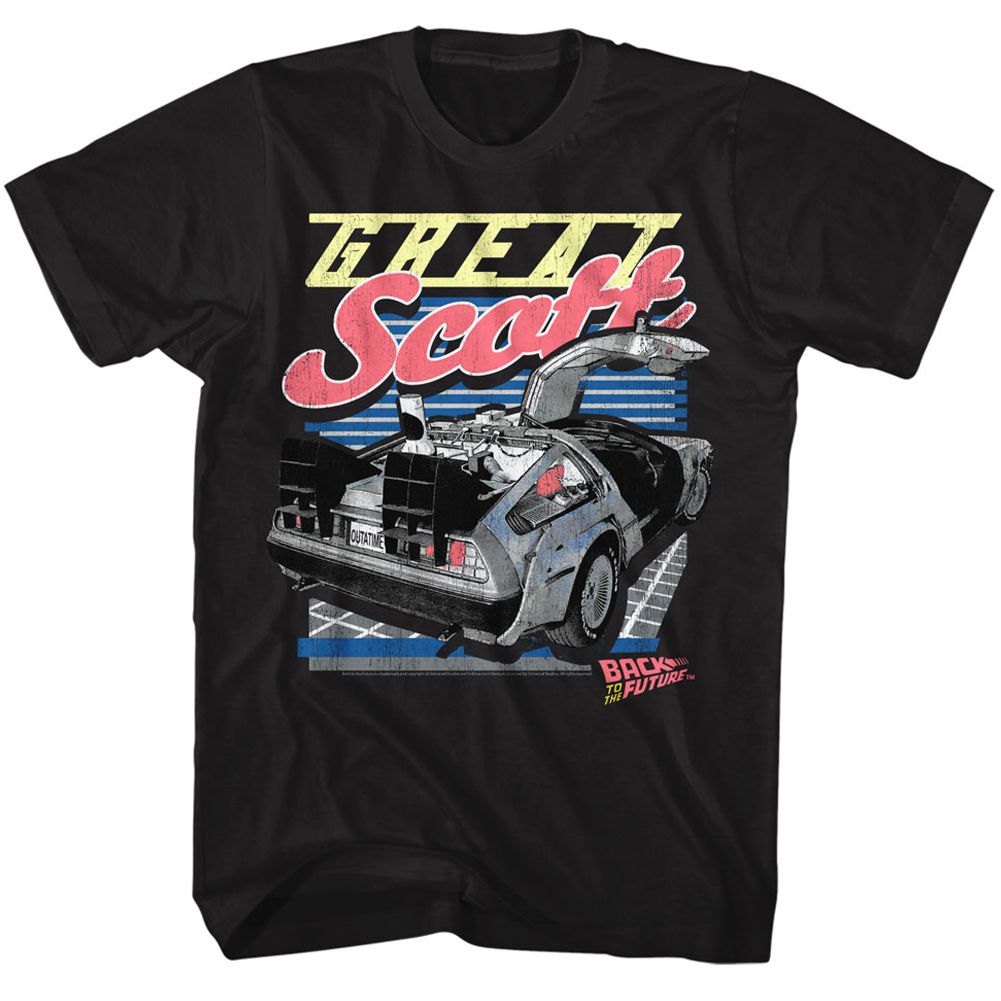 BACK TO THE FUTURE-GREAT SCOTT-BLACK ADULT S/S TSHIRT