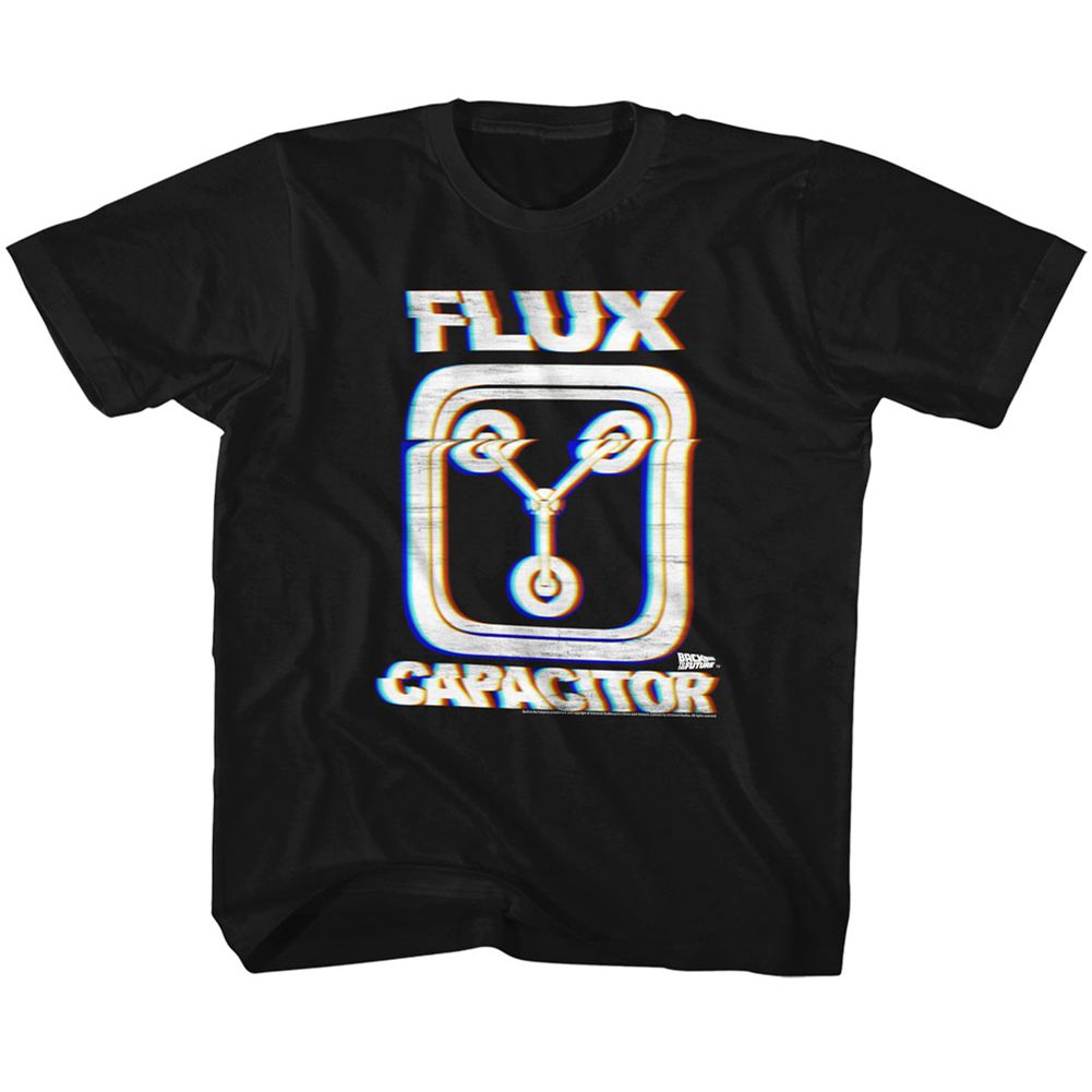 BACK TO THE FUTURE-FLUX-BLACK TODDLER S/S TSHIRT