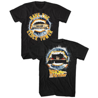 Thumbnail for BACK TO THE FUTURE-CLOCKTOWER-BLACK ADULT S/S TSHIRT