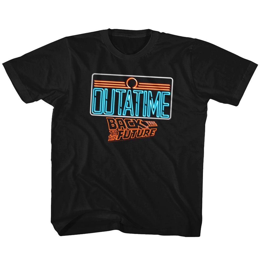 BACK TO THE FUTURE-NEON-BLACK TODDLER S/S TSHIRT