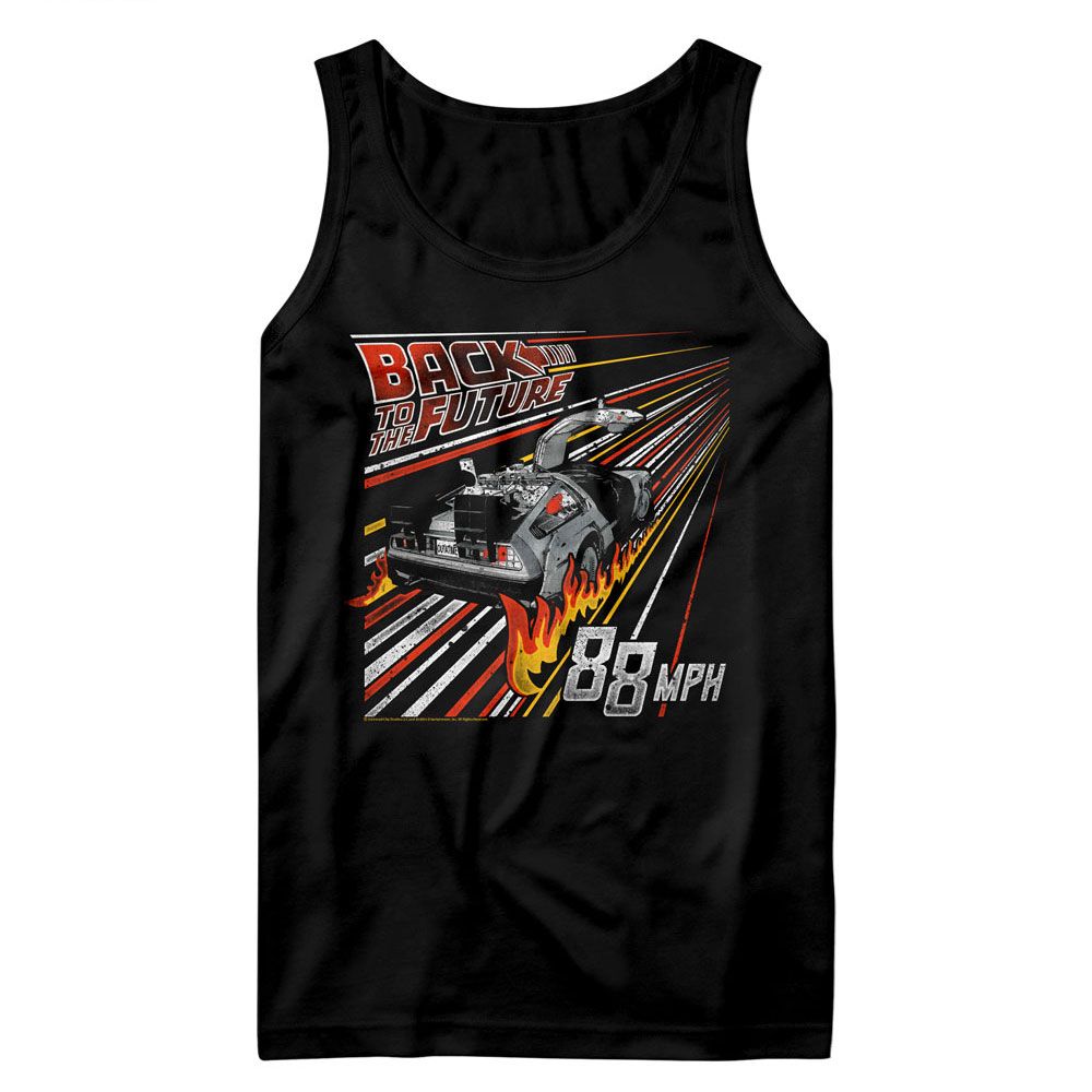 BACK TO THE FUTURE-BTTF STREAK TO THE FUTURE-BLACK ADULT TANK