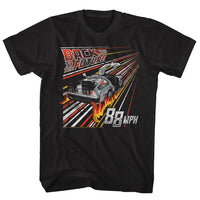 Thumbnail for BACK TO THE FUTURE-STREAK TO THE FUTURE-BLACK ADULT S/S TSHIRT