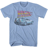 Thumbnail for BACK TO THE FUTURE-FUTURE-LIGHT BLUE HEATHER ADULT S/S TSHIRT