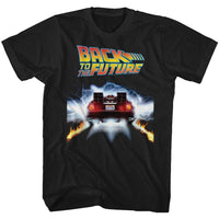 Thumbnail for BACK TO THE FUTURE-TAIL LIGHTS-BLACK ADULT S/S TSHIRT