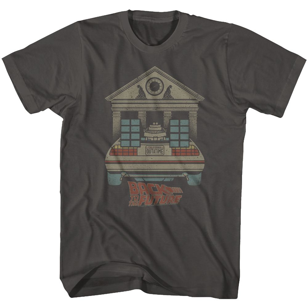 BACK TO THE FUTURE-FADED-SMOKE ADULT S/S TSHIRT