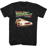 Thumbnail for BACK TO THE FUTURE-CARWITHFLATWHEELS-BLACK ADULT S/S TSHIRT