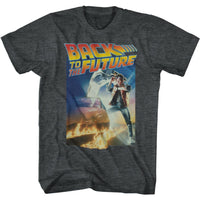 Thumbnail for BACK TO THE FUTURE-POSTER WITH A GIG LOGO-BLACK HEATHER ADULT S/S TSHIRT