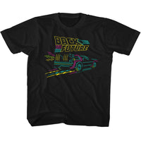 Thumbnail for BACK TO THE FUTURE-NEONFUTURE-BLACK YOUTH S/S TSHIRT