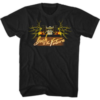 Thumbnail for BACK TO THE FUTURE-YELLOWCAR-BLACK ADULT S/S TSHIRT