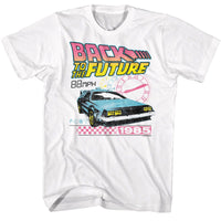 Thumbnail for BACK TO THE FUTURE-BACK TO THE FUTURE BTF CLOCKS-WHITE ADULT S/S TSHIRT