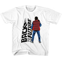 Thumbnail for BACK TO THE FUTURE-BTTF BACK TO BACK-WHITE YOUTH S/S TSHIRT